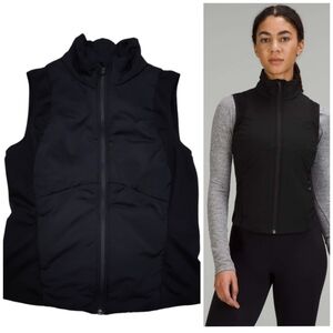 Lululemon Athletica Push Your Pace Vest Black W4BZGS Size 10 New Condition